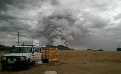 UQ researcher Nick McCarthy has won $5000 for his bushfire project.